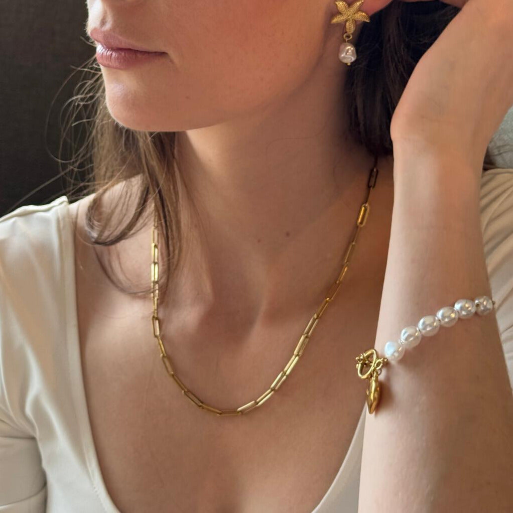 Heart Pearl Bracelet