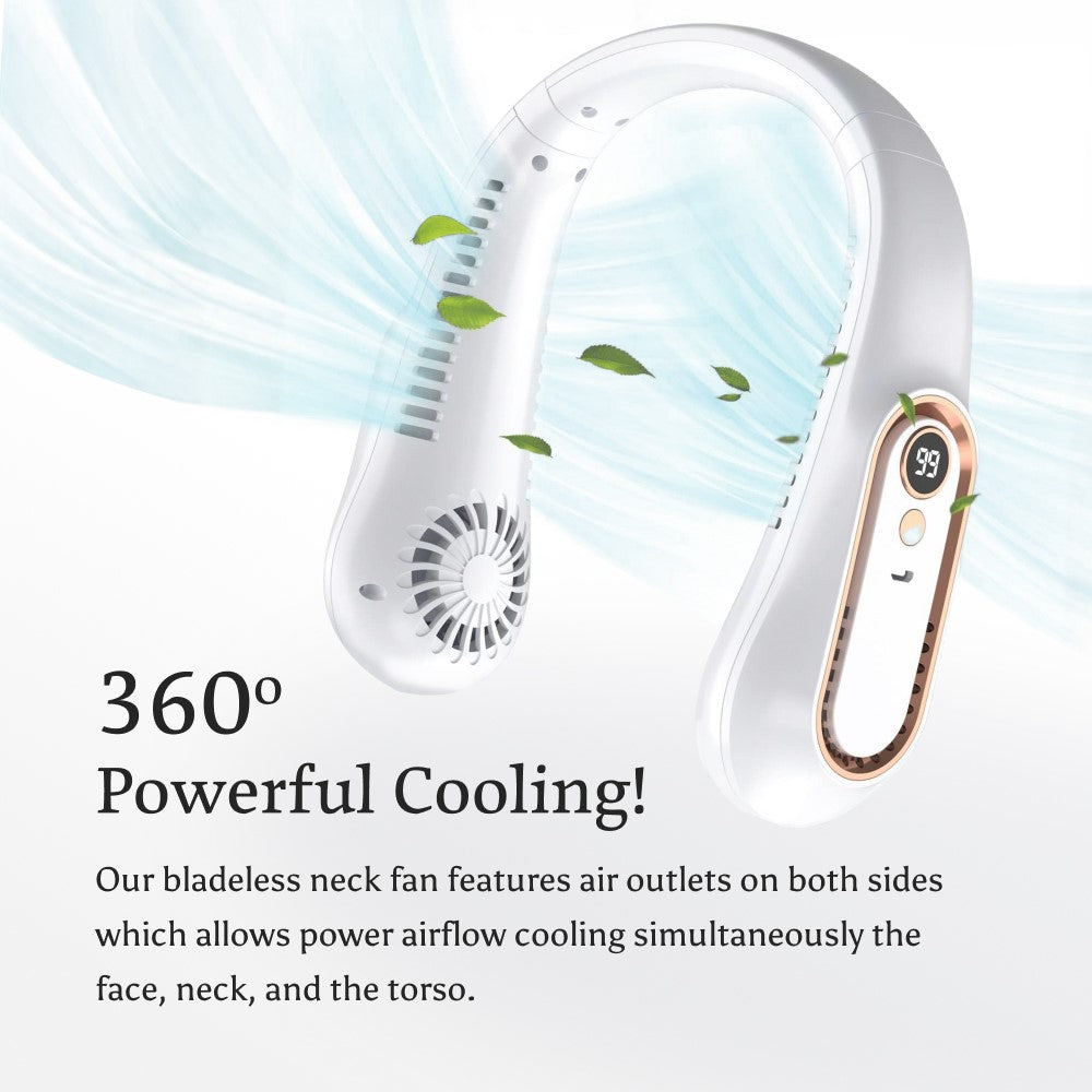 Portable neck fan