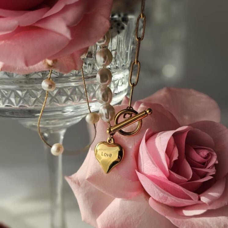 Heart Pearl Bracelet