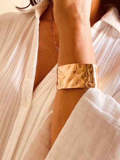 Shona Gold Cuff Bracelet